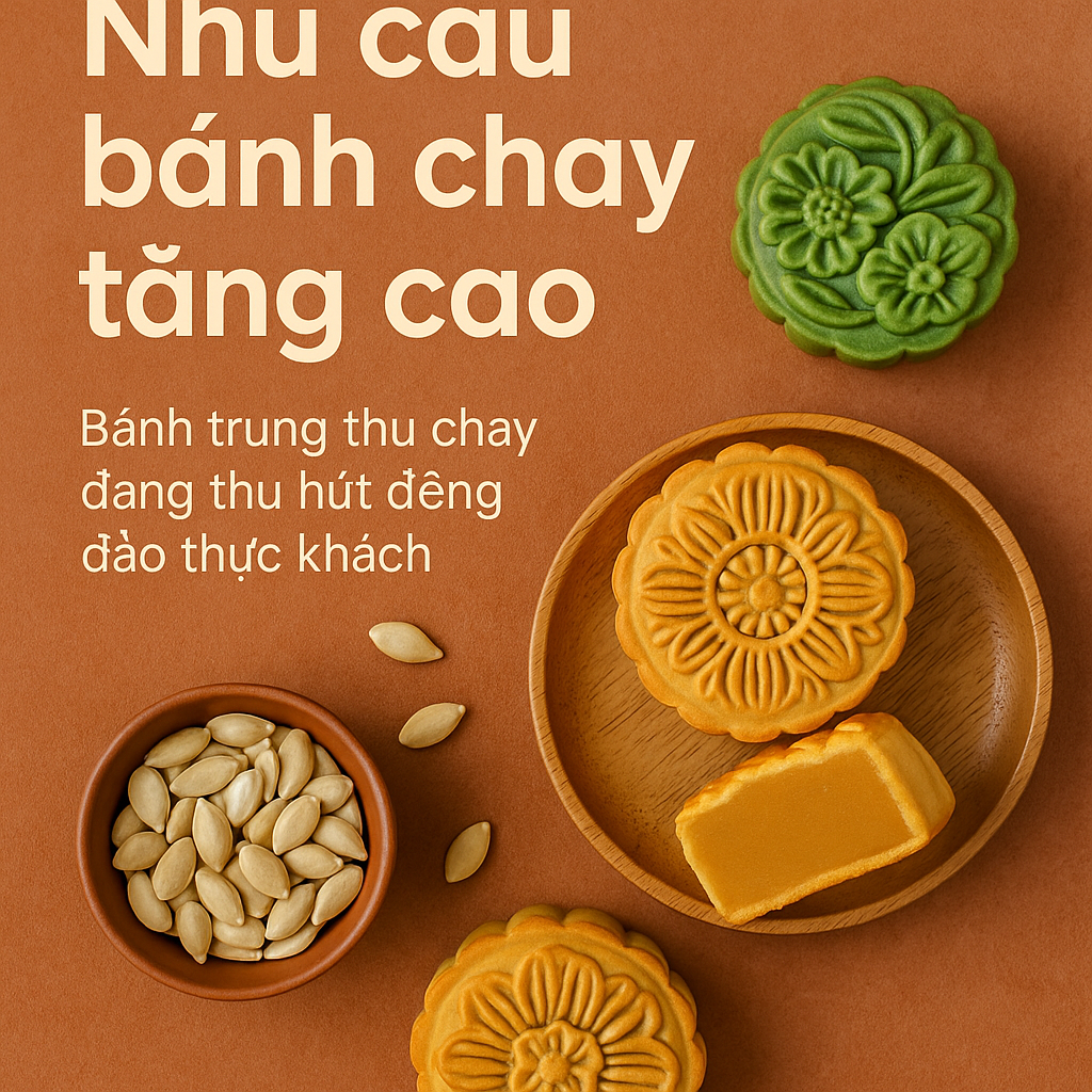 Bánh trung thu chay: Lựa chọn lành mạnh, tốt cho sức khỏe