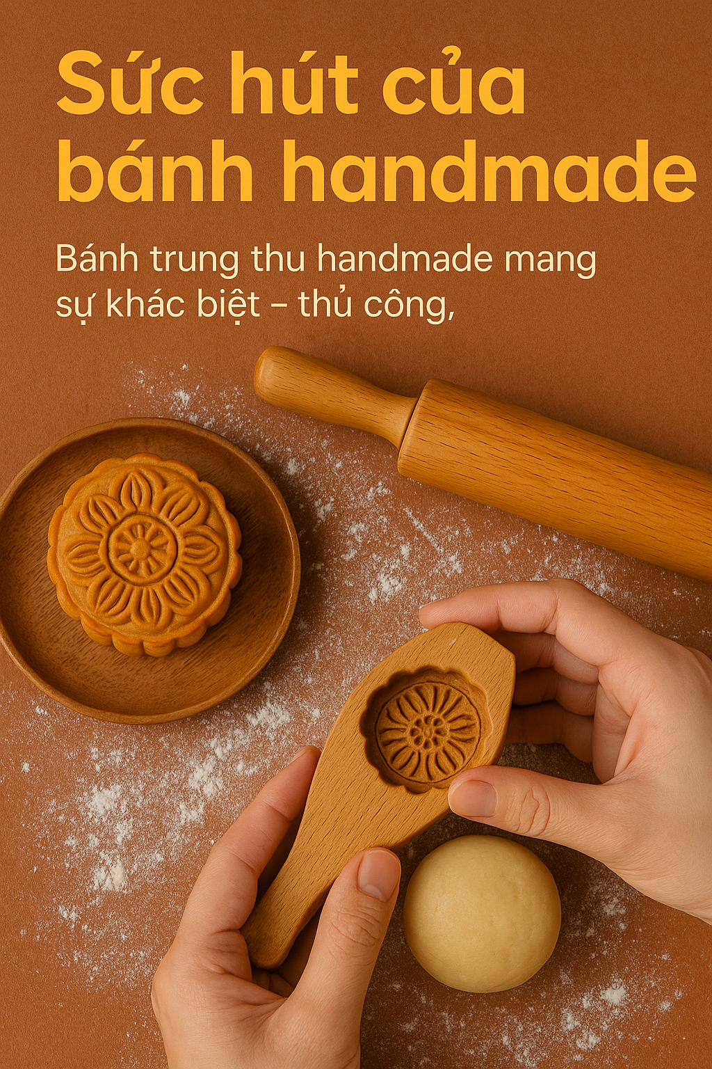 Hành trình bánh trung thu handmade: Từ nguyên liệu đến đĩa bánh
