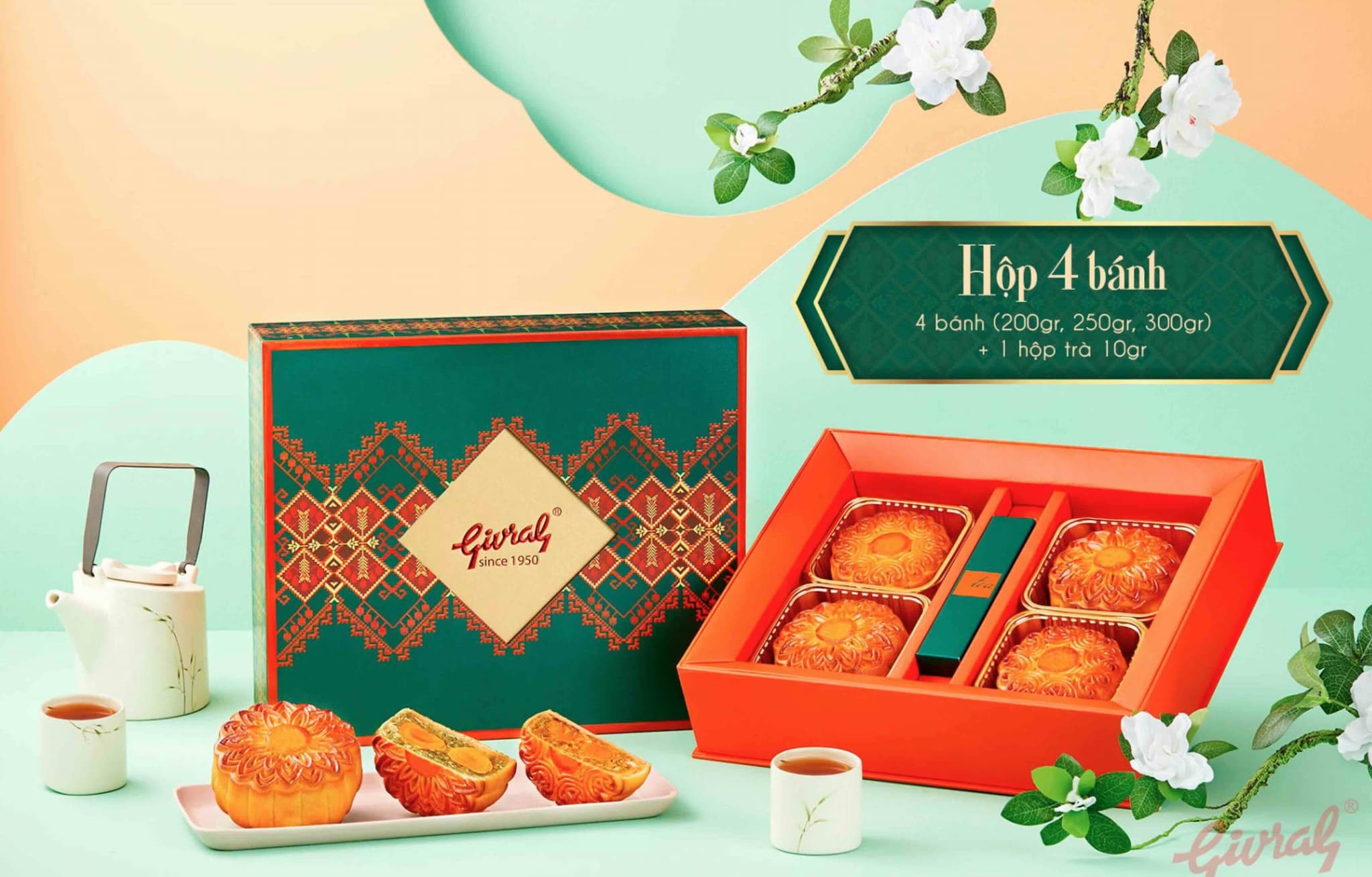 Hộp quà bánh Trung Thu Givral