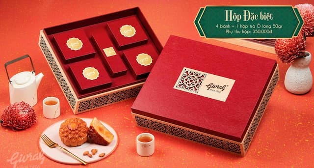 Hộp quà bánh Trung Thu Givral đặc biệt khác mẫu