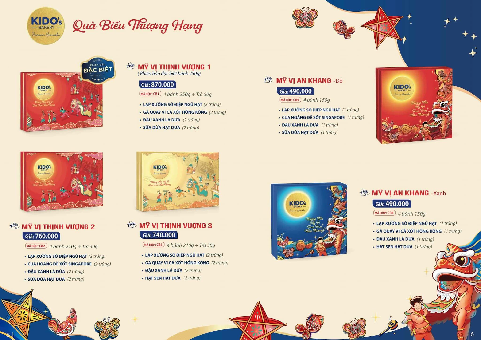 Hộp quà bánh Trung Thu Kido